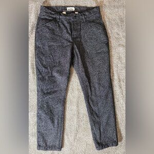 Taylor Stitch Camp Jeans Mens 29 Straight Leg Denim Grey Heathered Black Jeans